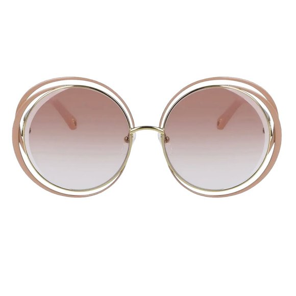 Chloe Accessories - NEW Chloé Carlina 59mm Round Gradient Overlapping Infinity Ring Frame Sunglasses